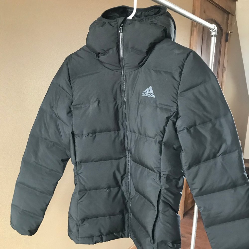 Adidas Synthetic Down Black Puffer